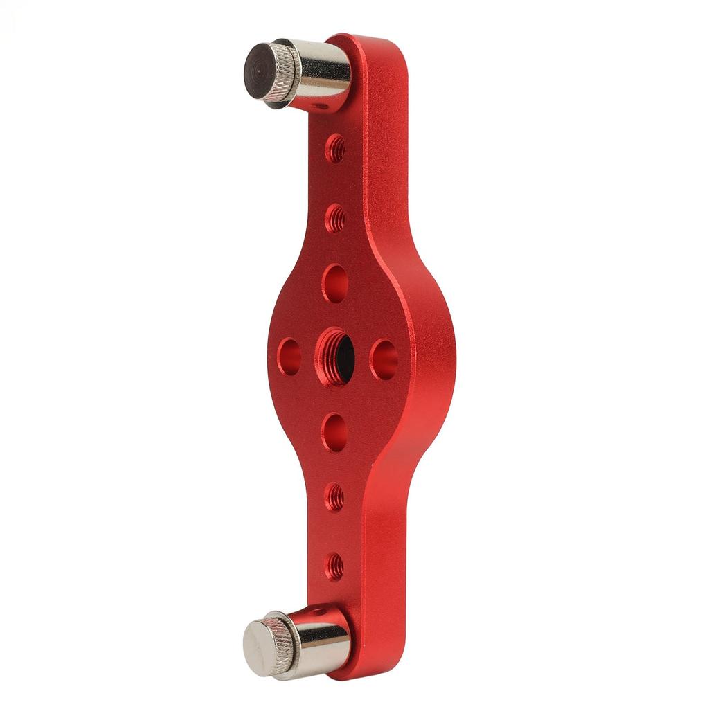 Vertical Pocket Hole Jig Aluminum Alloy Accurate Dowelling Self Centering Drill Guide for Woodworking Red