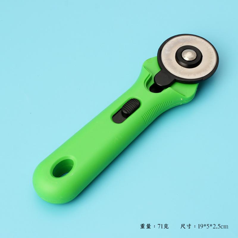 Versatile, Patchwork Wheel Knife 45mm Leather Cutting Knife, Manual Rotary Cloth Cutting Wheel Knife Plastic Handle Hob
