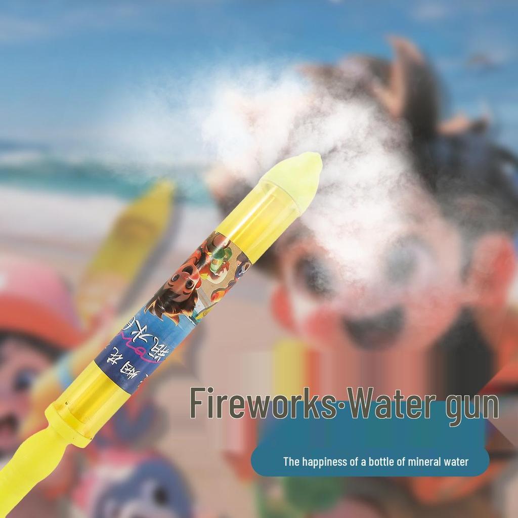 Children's Water-Absorbing Fireworks Squirt Gun and Nighttime Water-Fight Toy