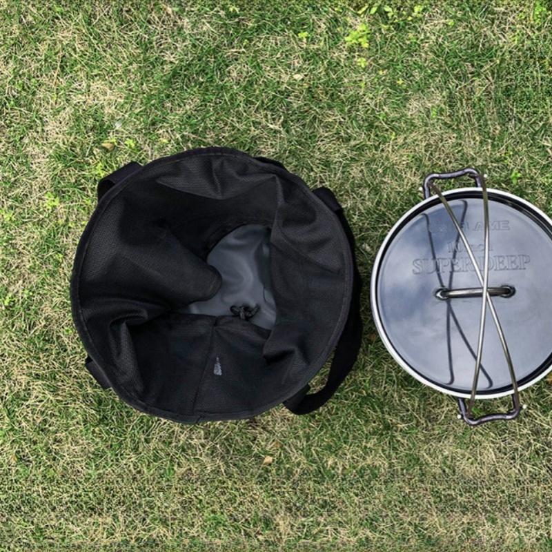 Multifunctional Oven Canvas Storage Pouch Portable Storage Bags Outdoor Cooking Utensils Organizer BBQ Tools Storage Bag