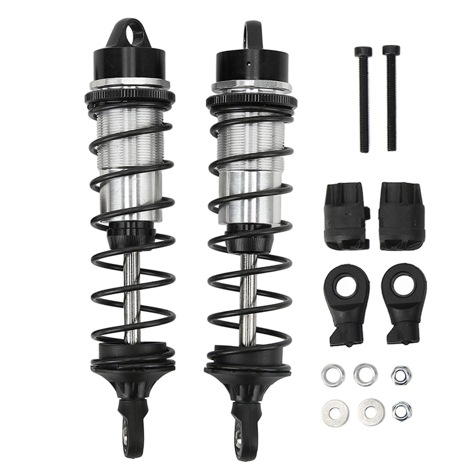 

A Pair RC Front Shock Absorbers Aluminium Alloy High Elasticity RC Front Spring Damper for ARRMA 1 7 чорний