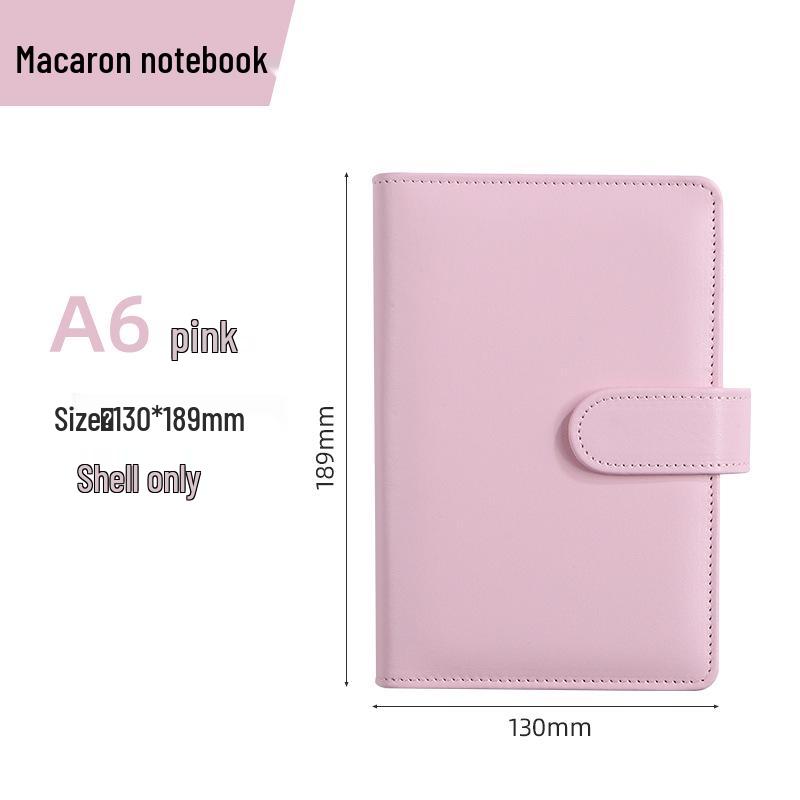 Macaron PU Loose-Leaf Notebook for Creative Budget and Financial Planning