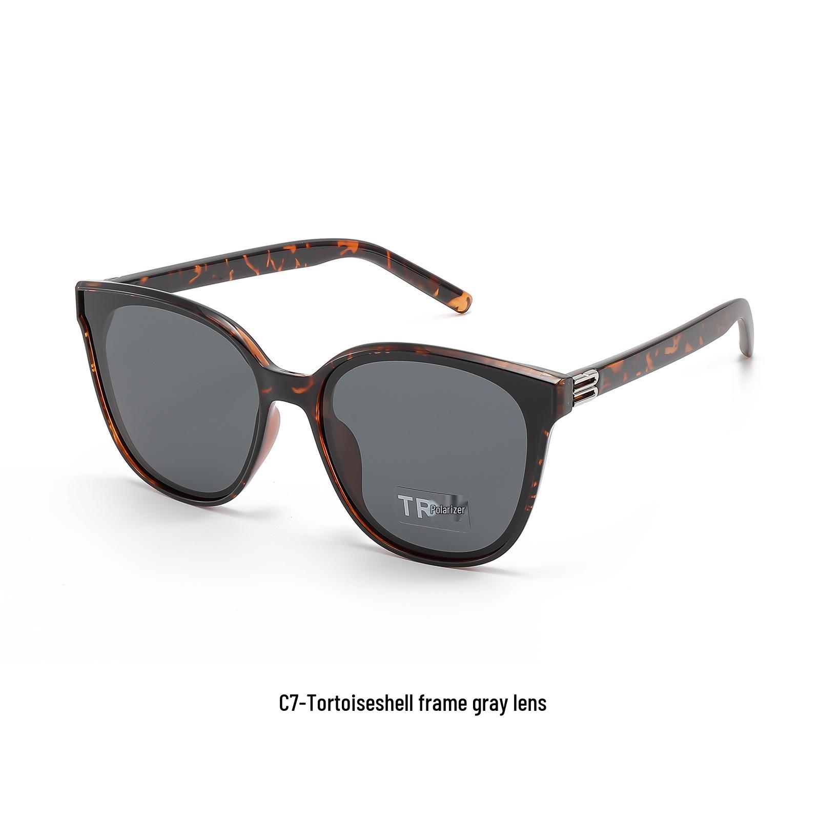 Unisex Large Frame Polarized Sunglasses with UV Protection