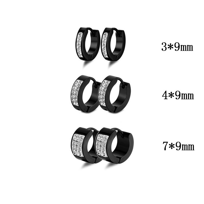 Fashion Titanium Steel Hoop & Stud Earrings - Trendy, Hypoallergenic, Unisex Ear Clips