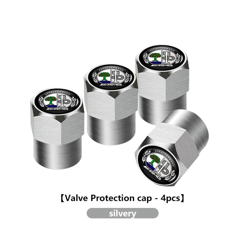 

GLC GLB 4pcs Car Wheel Tire Valve Protection Cap Tyre Dust Cover For Mercedes Benz AMG A B C E S G Class A180 CLK CLA GLE GLC W