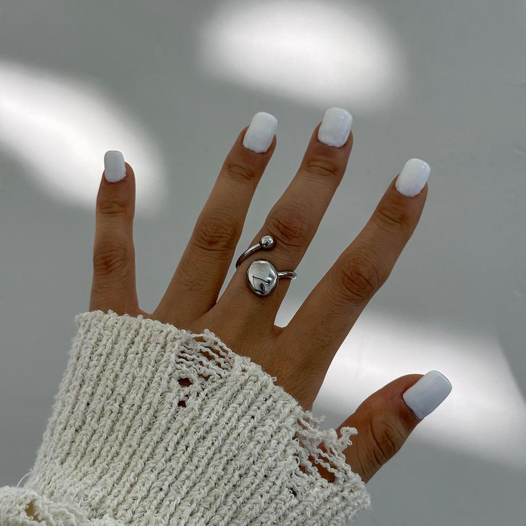 Yori Fashion Adjustable Corrugated Irregular Hollow Open Ring High Quality Exquisite Jewelry for Women