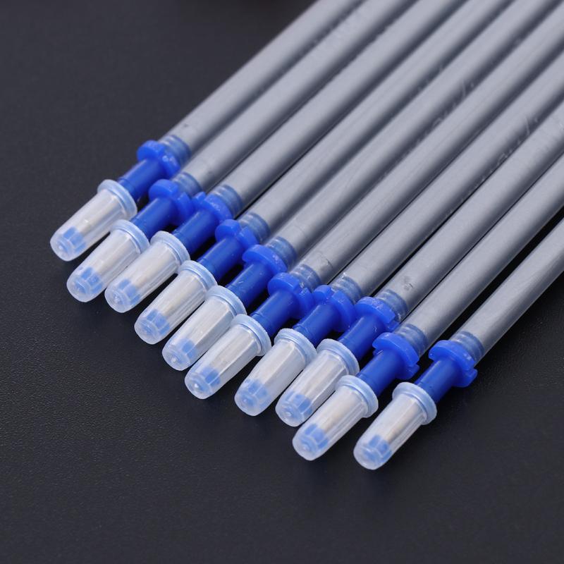 10x Silver Refill Pen for DIY Leather Fabric Marking Sewing Craft Tool