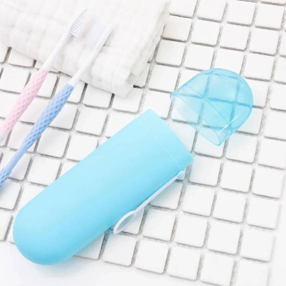 Portable Travel Toothbrush Holder with Toothpaste Storage Organizer Bathroom Accessories Cup Storage Box