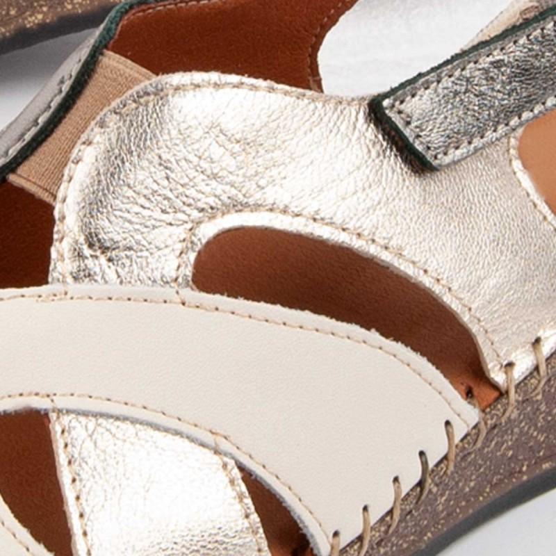 Ledersandale für Damen. Purapiel Leida 103018