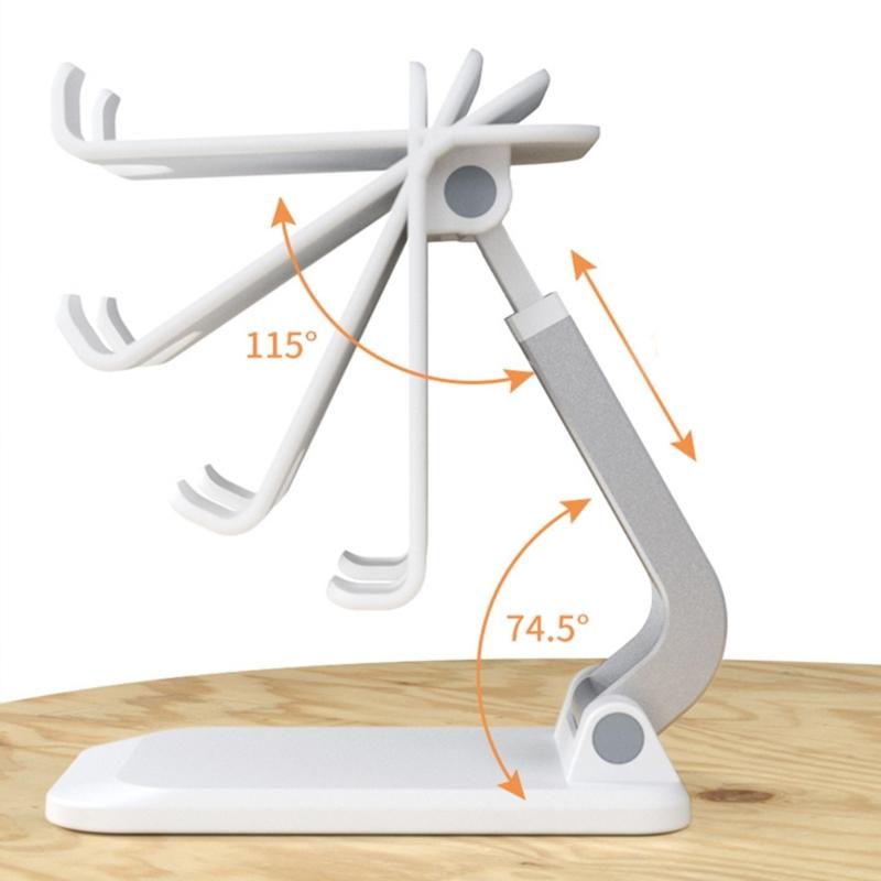 Universal Phone Dock Foldable Tabletop Phone Support Cradle Holder Retractable Adjustable Phone Tablet Stand Brackets