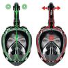 Full Face Diving Mask Does Not Fog - L/Xl Black M04