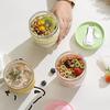 Yousheng Breakfast Cup Portable Oatmeal Salad Yogurt Cup with Lid & Spoon BPA-Free Food Storage Container for Office School