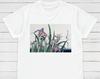 Ukiyo-e Iris Garden T-Shirt: Hokusai Woodblock Art