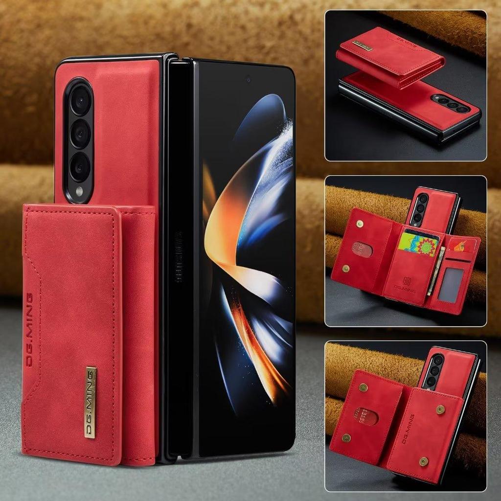 Veske For Samsung Z Fold 5 3 Z fold 4 S23 S22 S21 Ultra S20 A12 A22 A32 A52 A13 A33 A53 A14 A24 A34 A54 Flip Magnetic Leather Wallet Stand Cover
