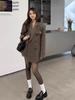 New Korean Chic Elegant Reversible Cashmere Coat Women Autumn Winter Loose Woolen Blazer Jackets Short Streetwear Clothes