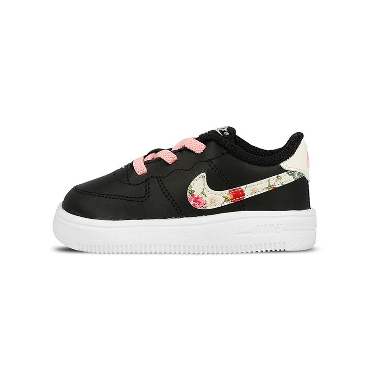 New Nike Air Force 1 '18 Vintage Floral Low Top Skateboard Shoes Black Infant And Toddler BQ2465-001