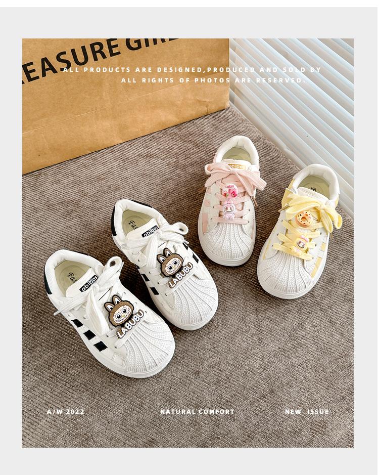 Soft sole fashion cartoon shell head children's sports shoes 2025 summer and autumn new casual boys board shoes girls tide