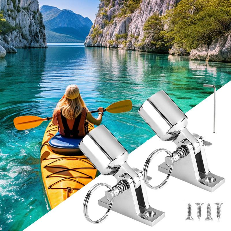 Boat Canopy Hardware 2 Pairs Boat Top Hardware With Quick Release Pin Installation Tools Heavy Duty Canopy Fixing Accessories