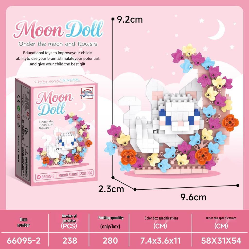 Micro Particle Cartoon Figure Building Blocks for Kids - Assembly Toys & Hanging Ornaments