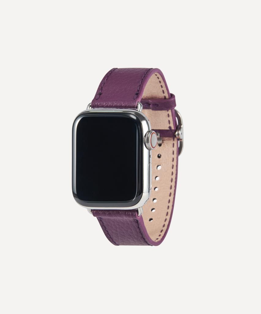 Adeo Apple Watch Galaxy Watch Recycled Vegan Leather Watch Strap Plum Purple (Type A)