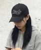 CHICKS Tail Embroidery Ball Cap Charcoal