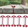 5 Pcs Spring Buckle Ground Anchor Aluminum Alloy Fishbone Deck Anchor  Tents Canopies