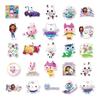 Gabby's Dollhouse Cartoon Stickers: 50 Waterproof Sheets for Suitcase, Scooter, Computer, and Tablet Decoration