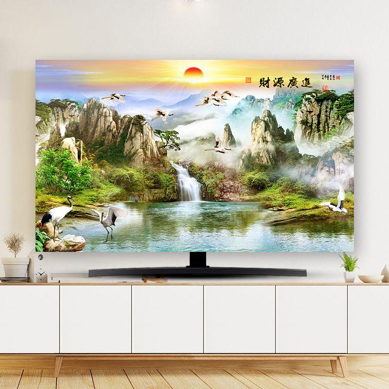 

Новое поступление Чехол для телевизора Пылезащитный чехол Чехол для телевизора 55 дюймов 65 дюймов Защитный чехол Подвесной Настольный Чехол для изогнутого экрана Ткань CD408 financial resources 32 inches (80*50cm)