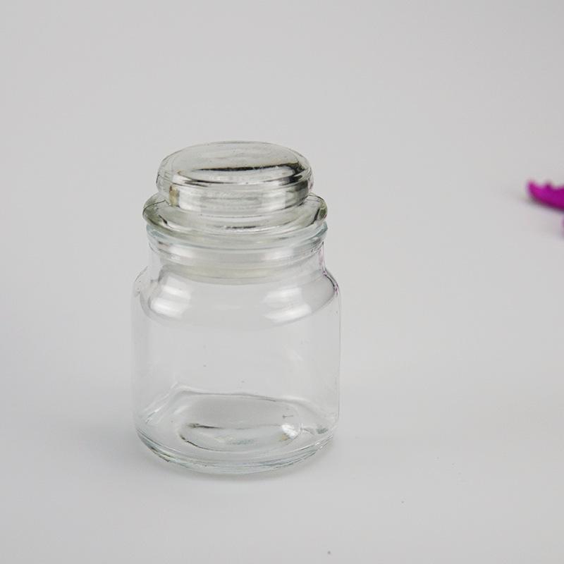 Amber Gold Handmade Glass Jar Candle Holder - DIY Scented Candle Container Gift Mushroom Glass Cup 6×8