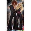 Vintage anii 70 80 Bărbați Femei Adulți Festival Muzical Retro Disco Haine Halloween Cosplay Petrecere Hippie Costum Cuplu Rochie de Gală
