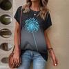 Summer Round Neck 3D Print Top Fashionable Casual Short Sleeved Women's T-shirts