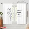 2 Stück 2D Flachdruck Fenstervorhänge Alles hat seinen Grund Polyester Ohne Strom Festlich Feiertag für Frühling