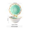 ZISIZ Large Ceramic Ramen & Noodle Bowl Set