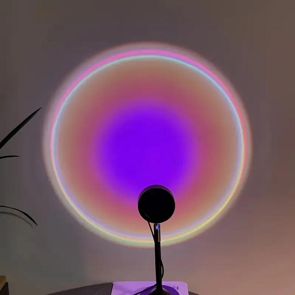 USB Powered LED Sunset Lamp Remote Control Rainbow Projector Light  Photography Props