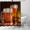 Benutzerdefinierter Bierkrug Duschvorhang MEHR GRÖSSEN Wasserdichter Stoff Duschvorhang für Badezimmerdekoration Dropshipping