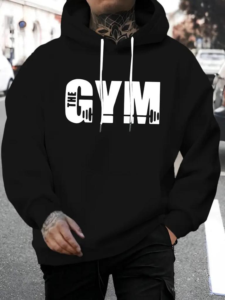 Men's Autumn and Winter Fashionable Casual Loose New York City Graphic Printed Long Sleeved Round Neck Sweatshirt