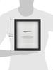 Amazon Basics Photo Frames, Black Rectangular, Compatible with 6-Cut Sizes, Set of 2, 20cm X 25cm & 13cm X 18cm