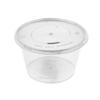 Disposable Round Transparent Plastic Takeout Containers with Lids