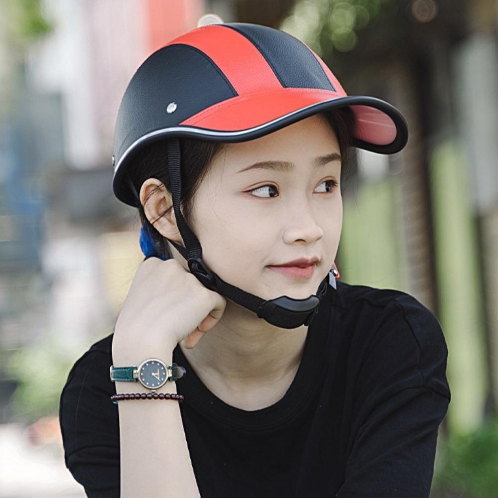 Adjustable Strap Bicycle Helmet Baseball Cap Style Cycling Helmet