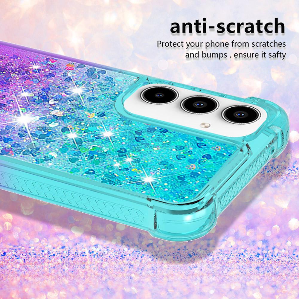 Luxury Bling Glitter Phone Case For Samsung Galaxy S22 S21 S20 FE S10 Plus S10E Note20 Ultra Dynamic Quicksand Bumper Back Cover