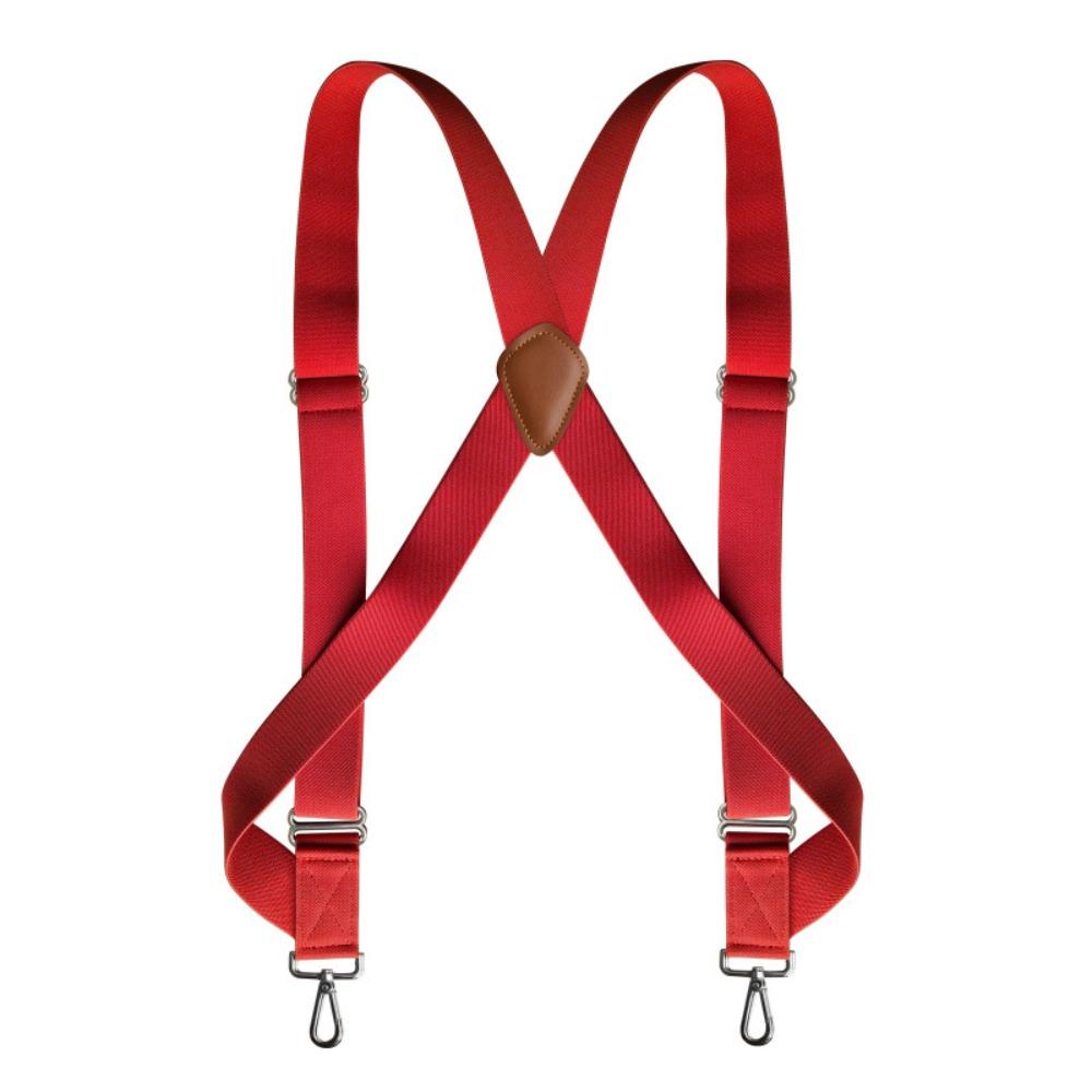 British Style Leather Suspenders Retro Suspender Clip Fashion Suspenders for Men  Suit