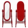 1:12   Doll House Full Length Dressing Mirror Model Accessory Room Furniture Toy(Brown )