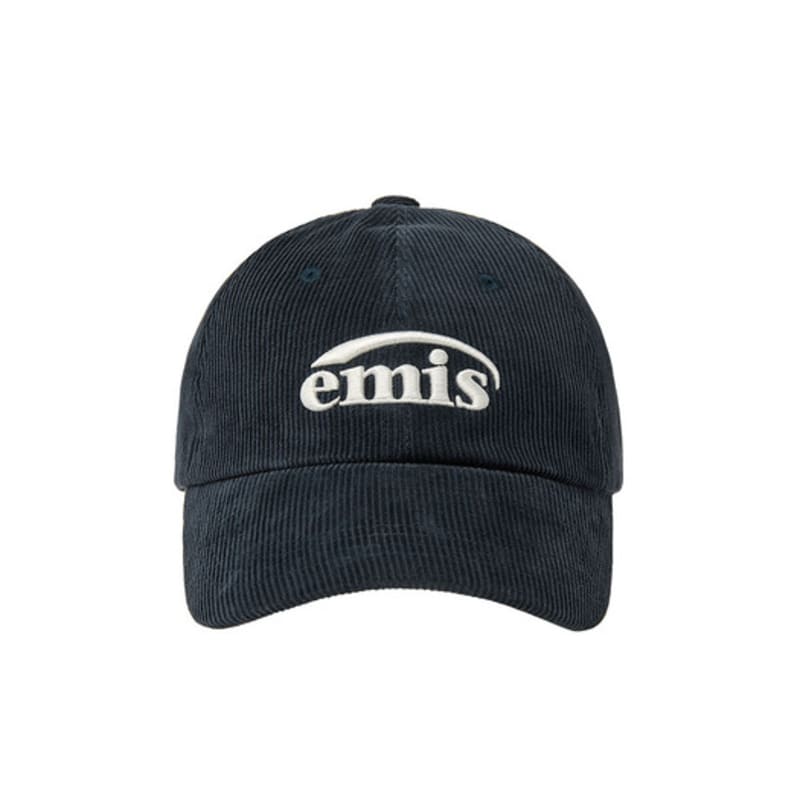 

EMIS NEW LOGO CORDUROY EMIS cap (RENEWAL)-NAVY NAVY