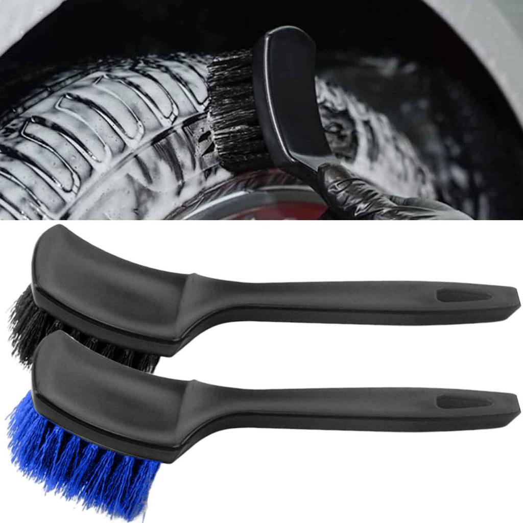 Car Tire Brush Hard-Bristled Tire Brush for Car Detailing Scrubber Cleaning Tools for Exterior Washing Auto Sedan Truck RV SUV