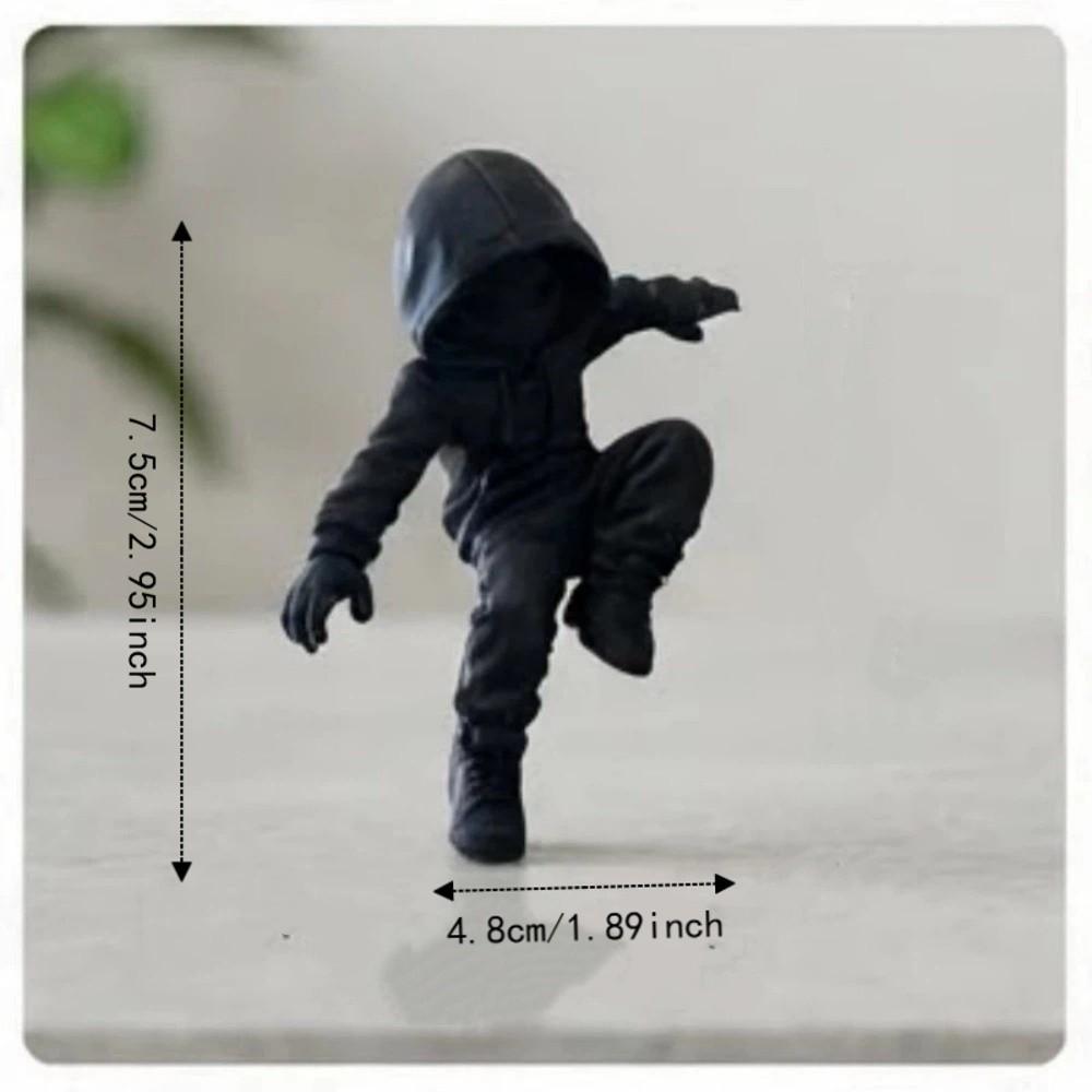 Creative Climbing Ninja Statue 3D Printed Ninja Ornaments Novelty Monitor Top Decor Gaming Room