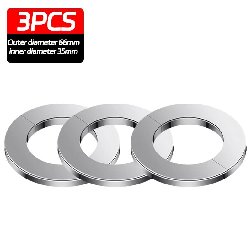 6/1PCS Self-Adhesive Stainless Steel Faucet Decorative Cover Shower Chrome Finish Water Pipe Wall Covers Bathroom Accessories