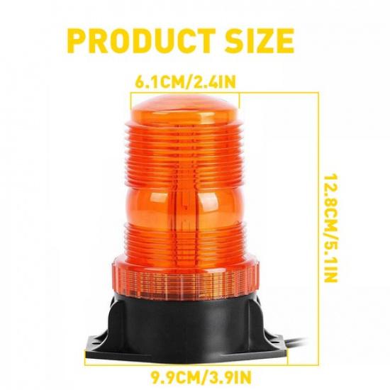 30 LED Strobe Beacon Forklift Light Truck ATV Rooftop Amber Emergency Warning 2X