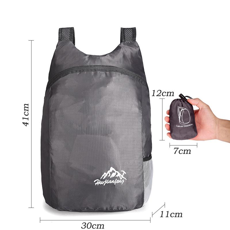 20L Unisex Lightweight Outdoor Backpack Portable Foldable Women Men Camping Hiking Travel Daypack Leisure Waterproof Sport Bag