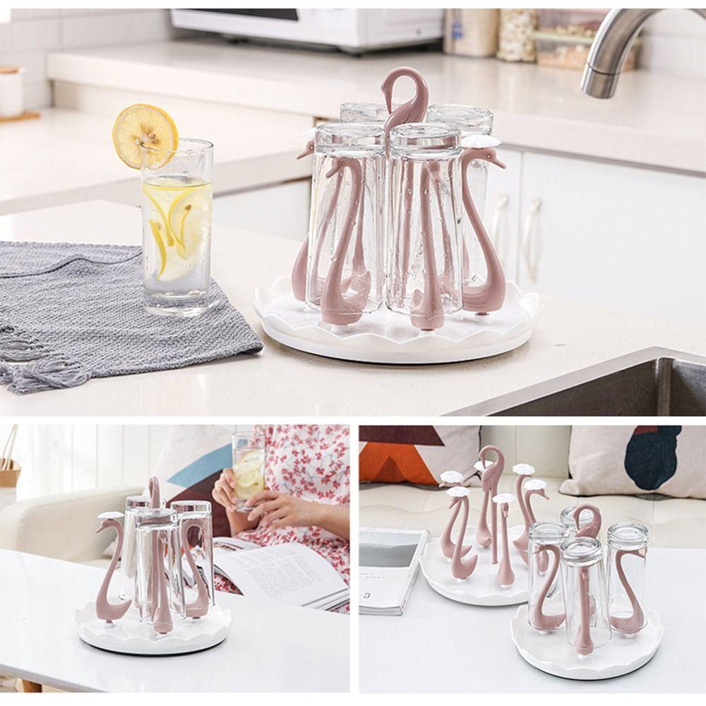Swan Shaped Cup Support Frame Creative Drinking Cup Drainer Stand Rack  Kitchen Accessories