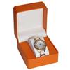 NEW Black Single Watch Gift Box with Pillow PU Leather Wristwatch Display Case Organizer for Men Clamshell PU Leather Watch Case